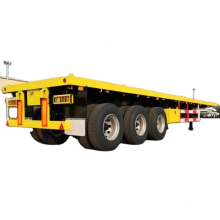 best price 40ft flatbed truck trailer load capacity trailer flatbed 40 ft tri axle flatbed container semi trailer for sale